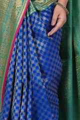 Blue And Green  Kanjeevaram Sareeuntitled (6 of 10)